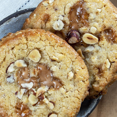 Cookie caramel / noisettes